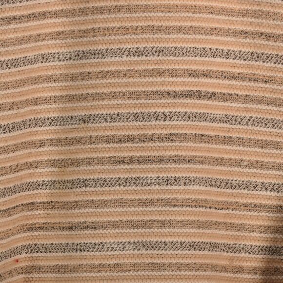 Style & Co Boho Sweater Womens Medium Peach & Gray Pompom Sleeves Cotton Blend - Picture 4 of 12